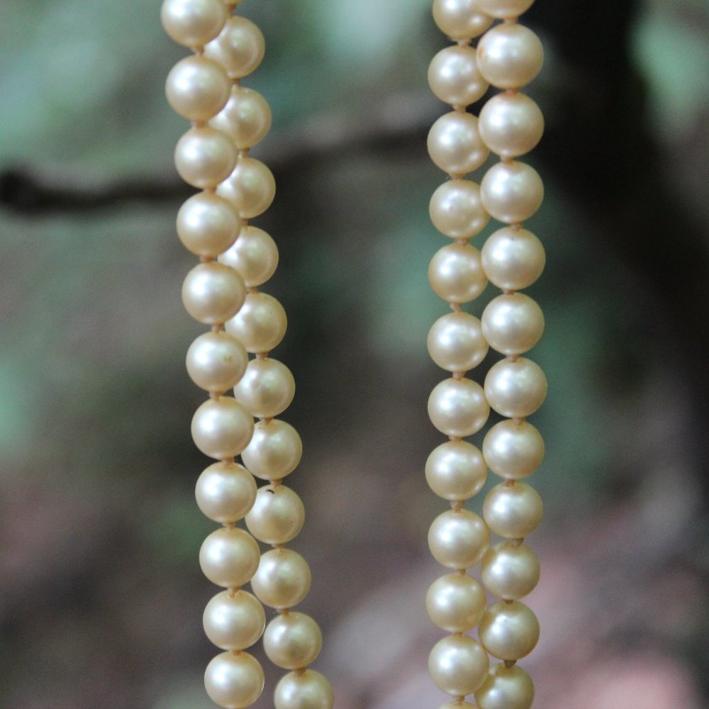 Long Wrap Pearl Necklace - Picture 1 of 3